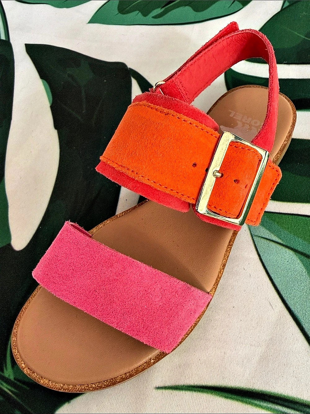Sorel Cameron Flatform Sandal Pink & Orange